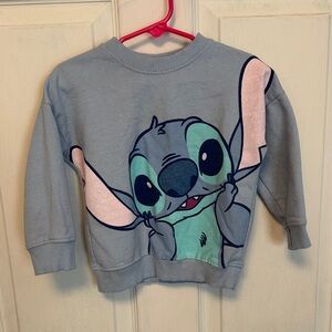 Disney Gray Sweatshirt with Stitch Design